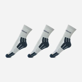 Набор женских носков HEAD Performance Short Crew 3P 741019001-650 35-38 р 3 пары Серый/Синий (8718824326917)