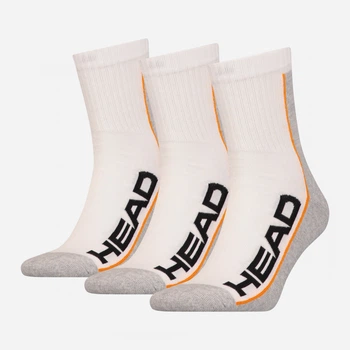 Набор женских носков HEAD Performance Short Crew 3P 781010001-062 35-38 р 3 пары Белый/Серый (8718824546551)
