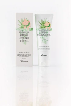 Увлажняющая маска для лица с алоэ и коллагеном ELIZAVECCA Milky Piggy Herb Soul Hydro Aqua Jella Pack 250 мл (8&nbsp;809&nbsp;418&nbsp;750&nbsp;093)