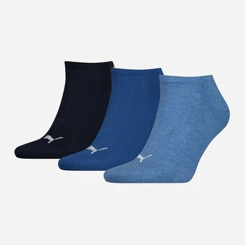Набор носков Puma Unisex Sneaker Plain 261080001001 35-38 р 3 пары Синий (8718824801797)