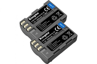 2-Pack EN-EL3e комплект из 2 аккумуляторов KingMa для Nikon EN-EL3e (2 x 1600 mAh)