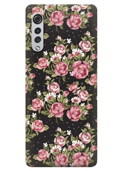 Силиконовый чехол ПринтОК для LG Velvet - Пионы