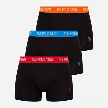 Набір трусів боксерів чоловічих бавовняних U.S. Polo Assn 80253 Xl 3 шт Black (8680557254761)
