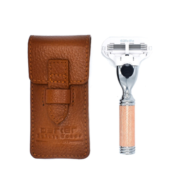Станок для гоління Parker Travel Venus Compatiable Rose Gold Razor With Leather Case For Women