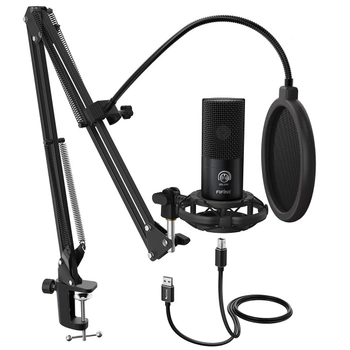 Студийный конденсаторний микрофон Fifine T669 Black