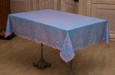 Скатерть виниловая сиренево-розовая Хорс-М 120х150см (103/15)