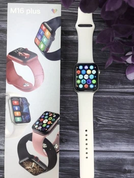 Смарт часи M16 Plus Gray Smart watch 6 series 44mm Дзвінки повідомлення