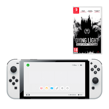Набор Консоль Nintendo Switch OLED Model HEG-001 64GB White + Игра Dying Light: Platinum Edition
