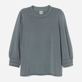 Джемпер женский H&M 0831611 XS Серый с зеленым (KAY2000001114353)