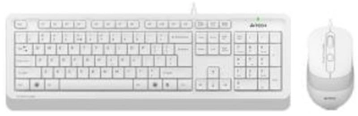 Клавиатура и мышь A4Tech CW603 Беспроводная White