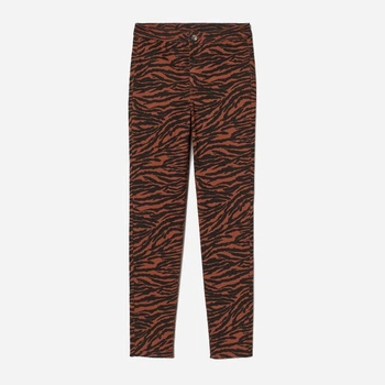 Джинсы Skinny женские H&M 0801384 36 Коричневые (KAY2000001104385)