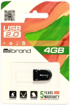 Mibrand Scorpio 4GB USB 2.0 Black (MI2.0/SC4M3B)