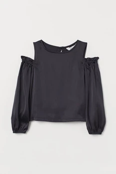 Блуза H&M 170см чорний 711809558