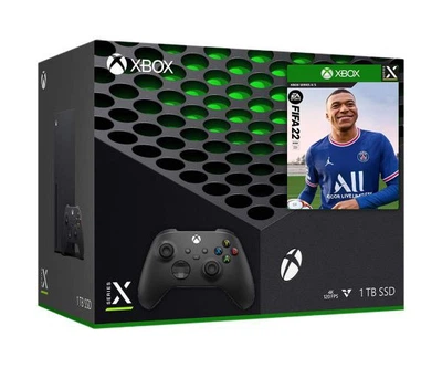 Microsoft Xbox Series X 1Tb + FIFA 22 (русская версия) + доп. Wireless Controller with Bluetooth (Carbon Black)