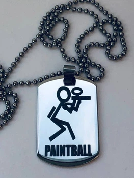 Сувенирный жетон Primo Dog Tag Paintball - Silver Primo DOG-TAG-PAINT серебряный