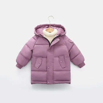 Куртка дитяча однотонна з капюшоном Basic Kids 110см Фіолетовий (12668)