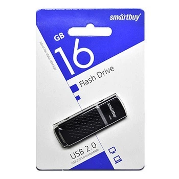 USB Flash - накопитель Smartbuy 16GB Quartz series Black