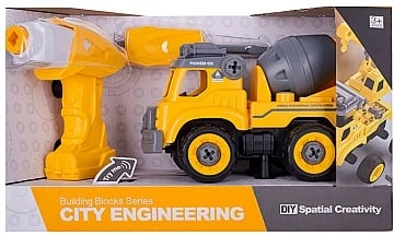 Конструктор "City Engineering. Бетономешалка", 28 деталей - Diy Spatial Creativity (20-1029332)