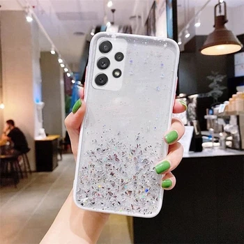 Чехол Stardust с цветными бортиками для Samsung A52 Белый