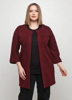 Жакет Radda 2XL бордовий 3205-09