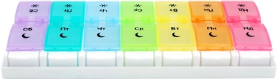 Органайзер для таблеток на 7 дней МVM PC-12 COLOR разноцветный (PC-12 COLOR)