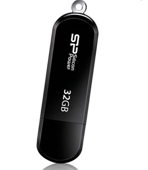 Флеш-накопичувач SiliconPower USB 2.0 LuxMini 322 32Gb Black (SP032GBUF2322V1K)