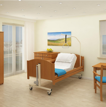 Реабилитационная медицинская кровать Reha-bed TAURUS с металлическими ламелями
