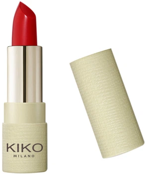 Комфортная губная помада Kiko Milano New Green Me Matte Lipstick 105 классический красный с матовым покрытием 4 г (8025272926065)