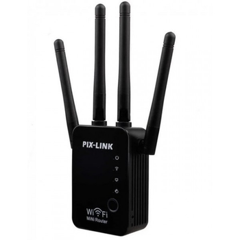 Репитер усилитель сигнала Wi-Fi Pix-Link LV-WR16 Black (AL-222)