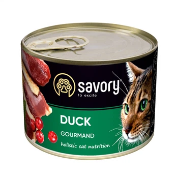 Влажный корм Savory для привередливых котов с уткой 200 г (30617)