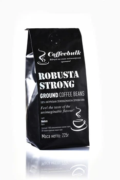Кофе молотый CoffeeBulk Robusta Strong 18scr 225г