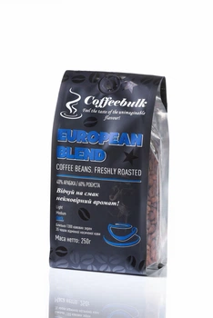 Кофе зерновой CoffeeBulk European blend 17/18scr 250г