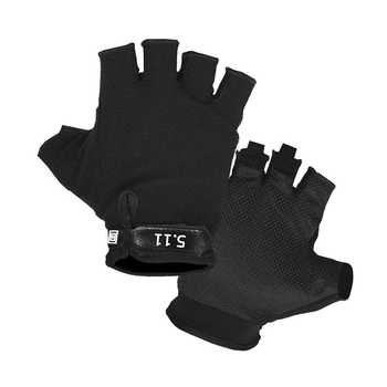 Перчатки тактические беспалые 5.11 028 Black XL мужские с защитными вставками