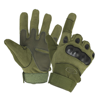 Перчатки тактические полнопалые OKLAI 705 Green L военные для самообороны