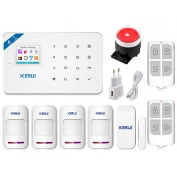 Комплект Сигнализации Kerui Wi-Fi W18 Для 3-Комнатной Квартиры