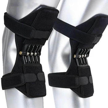 Коленные стабилизаторы подколенные бионические Powerknee Nasus Sports Pro для поддержки коленного сустава с антибактериальным покрытием 2шт. Черные (WB572652)