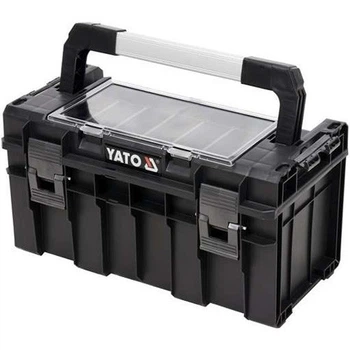 Ящик для инструментов YATO с органайзером с 5 ячейками пластиковый корпус (YT-09183)