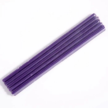 Набор фиолетовых восковых свечей 10 штук (СВ2027)