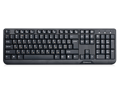 Клавіатура REAL-EL Standard 500 USB чорна (refurbished)