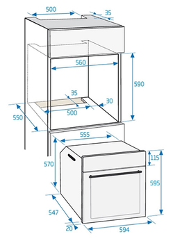 Електрична духова шафа Beko BIE21100B (7768188303)
