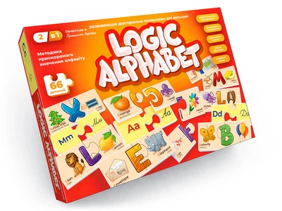 Пазлы-ассоциации «Logic Alphabet» анг/рус G-LoA-01-03
