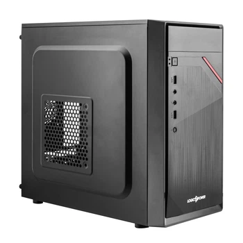 Корпус Logicpower 6105-450W 12см, 2xUSB2.0, Black