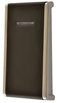 Замок мебельный электронный с фиксированным RFID доступом PLS-817 с металлическим фронтальным корпусом с черным пластиковым фасадом и хромированной окантовкой