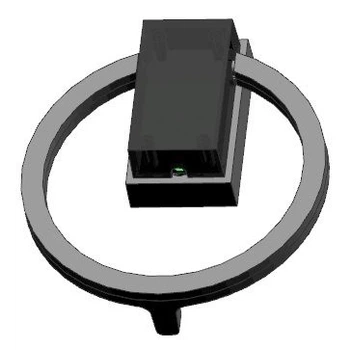 Замок мебельный электронный с фиксированным RFID доступом EM7780 с металлическим фронтальным корпусом с ручкой в форме клямки