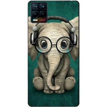 Силиконовый чехол бампер Candy для Realme 8 / 8 Pro с рисунком Слоник