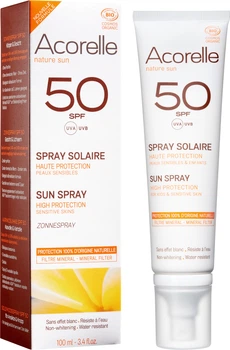 Спрей солнцезащитный Acorelle органический SPF 50 100 мл (3700343046242)