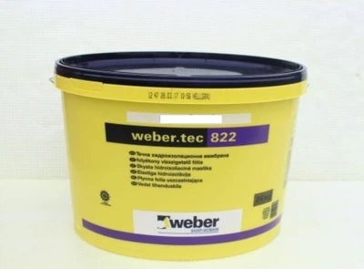 Полимерная гидроизоляция Weber weber.tec 822 (Superflex 1) серая, 24кг