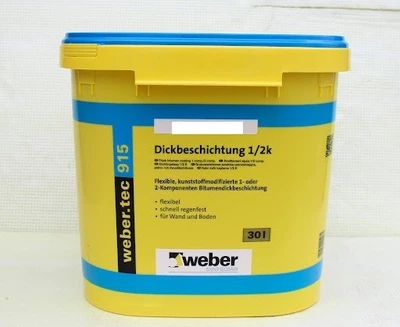 Битумная мастика на водной основе Weber weber.tec 915, 30л