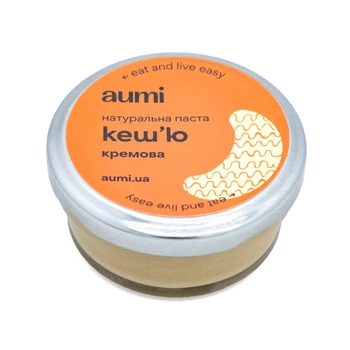 Кешью паста AUMI кремовая, 50г, банка стекло