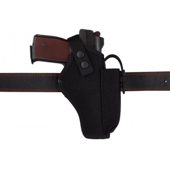 Кобура АПС (Автоматический пистолет Стечкина) поясная с чехлом под магазин (CORDURA 1000D, черная)